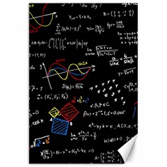 Black Background With Text Overlay Mathematics Formula Board Canvas 20  X 30 