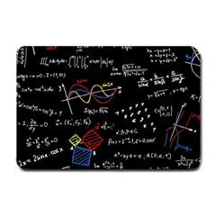 Black Background With Text Overlay Mathematics Formula Board Small Doormat