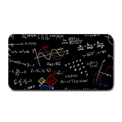 Black Background With Text Overlay Mathematics Formula Board Medium Bar Mat