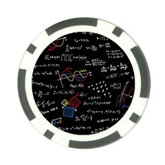 Black Background With Text Overlay Mathematics Formula Board Poker Chip Card Guard