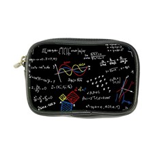 Black Background With Text Overlay Mathematics Formula Board Coin Purse by Jancukart