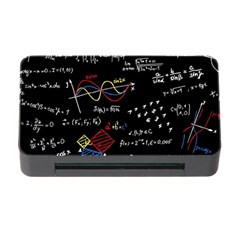 Black Background With Text Overlay Mathematics Formula Board Memory Card Reader With Cf