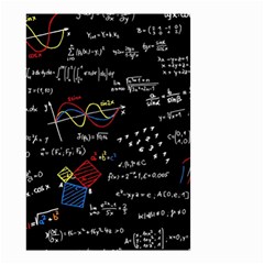 Black Background With Text Overlay Mathematics Formula Board Small Garden Flag (two Sides)