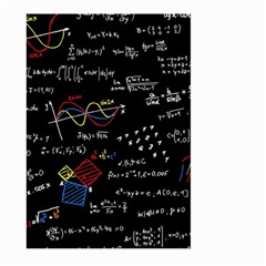 Black Background With Text Overlay Mathematics Formula Board Large Garden Flag (two Sides)