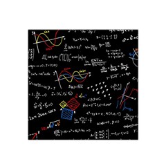 Black Background With Text Overlay Mathematics Formula Board Satin Bandana Scarf 22  X 22 