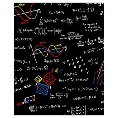 Black Background With Text Overlay Mathematics Formula Board Drawstring Bag (small)