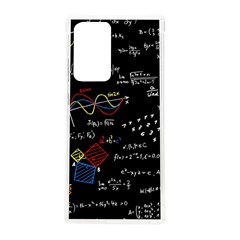 Black Background With Text Overlay Mathematics Formula Board Samsung Galaxy Note 20 Ultra Tpu Uv Case by Jancukart