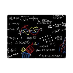 Black Background With Text Overlay Mathematics Formula Board One Side Premium Plush Fleece Blanket (mini) by Jancukart