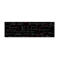 Black Background With Text Overlay Digital Art Mathematics Sticker (bumper) by Jancukart