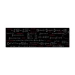 Black Background With Text Overlay Digital Art Mathematics Sticker Bumper (100 pack) Front