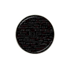 Black Background With Text Overlay Digital Art Mathematics Hat Clip Ball Marker (10 Pack) by Jancukart