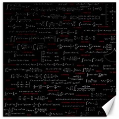 Black Background With Text Overlay Digital Art Mathematics Canvas 20  X 20  by Jancukart