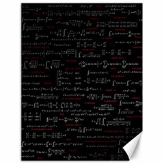 Black Background With Text Overlay Digital Art Mathematics Canvas 18  X 24 