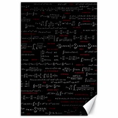 Black Background With Text Overlay Digital Art Mathematics Canvas 24  X 36 