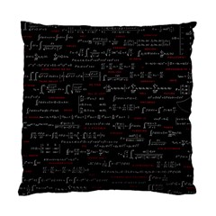 Black Background With Text Overlay Digital Art Mathematics Standard Cushion Case (one Side) by Jancukart