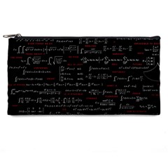 Black Background With Text Overlay Digital Art Mathematics Pencil Case