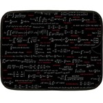 Black Background With Text Overlay Digital Art Mathematics Fleece Blanket (Mini) 35 x27  Blanket Front