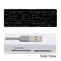 Black Background With Text Overlay Digital Art Mathematics Memory Card Reader (stick)