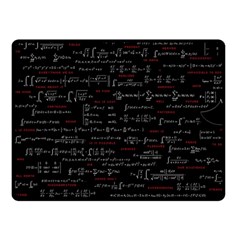 Black Background With Text Overlay Digital Art Mathematics Fleece Blanket (small)