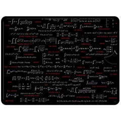 Black Background With Text Overlay Digital Art Mathematics Fleece Blanket (large) by Jancukart