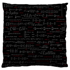 Black Background With Text Overlay Digital Art Mathematics Standard Premium Plush Fleece Cushion Case (one Side) by Jancukart