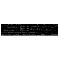 Black Background With Text Overlay Digital Art Mathematics Small Premium Plush Fleece Scarf