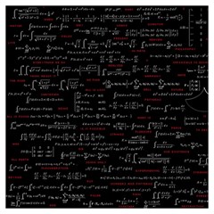 Black Background With Text Overlay Digital Art Mathematics Lightweight Scarf  by Jancukart