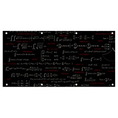 Black Background With Text Overlay Digital Art Mathematics Banner And Sign 8  X 4  by Jancukart