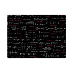 Black Background With Text Overlay Digital Art Mathematics One Side Premium Plush Fleece Blanket (mini)