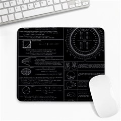 Black Background With Text Overlay Mathematics Trigonometry Large Mousepad by Jancukart