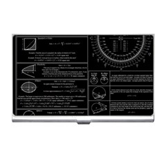 Black Background With Text Overlay Mathematics Trigonometry Business Card Holder