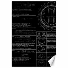 Black Background With Text Overlay Mathematics Trigonometry Canvas 24  X 36 