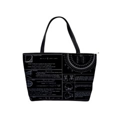 Black Background With Text Overlay Mathematics Trigonometry Classic Shoulder Handbag