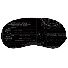 Black Background With Text Overlay Mathematics Trigonometry Sleeping Mask