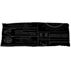 Black Background With Text Overlay Mathematics Trigonometry Body Pillow Case (dakimakura)