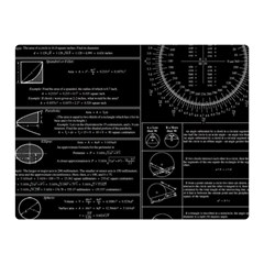 Black Background With Text Overlay Mathematics Trigonometry Premium Plush Fleece Blanket (mini)