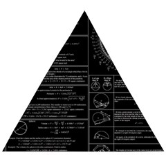 Black Background With Text Overlay Mathematics Trigonometry Wooden Puzzle Triangle by Jancukart