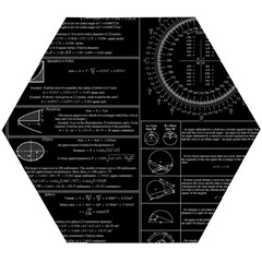 Black Background With Text Overlay Mathematics Trigonometry Wooden Puzzle Hexagon by Jancukart