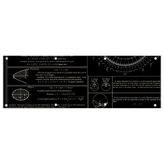 Black Background With Text Overlay Mathematics Trigonometry Banner And Sign 9  X 3  by Jancukart