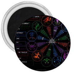 Zodiac Geek 3  Magnets by Jancukart