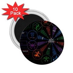 Zodiac Geek 2 25  Magnets (10 Pack)  by Jancukart