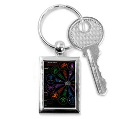 Zodiac Geek Key Chain (rectangle)