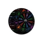 Zodiac Geek Magnet 3  (Round) Front