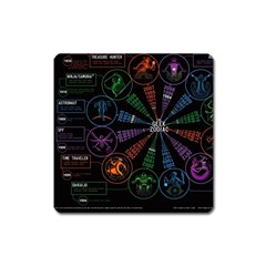 Zodiac Geek Square Magnet by Jancukart