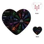 Zodiac Geek Playing Cards Single Design (Heart) Front