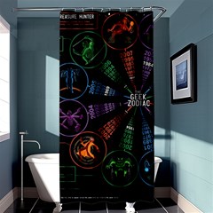 Zodiac Geek Shower Curtain 36  X 72  (stall)  by Jancukart