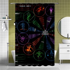 Zodiac Geek Shower Curtain 48  X 72  (small) 