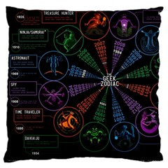 Zodiac Geek Standard Premium Plush Fleece Cushion Case (two Sides)