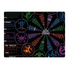 Zodiac Geek Premium Plush Fleece Blanket (mini) by Jancukart