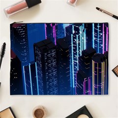 Night Music The City Neon Background Synth Retrowave Cosmetic Bag (xl) by Jancukart